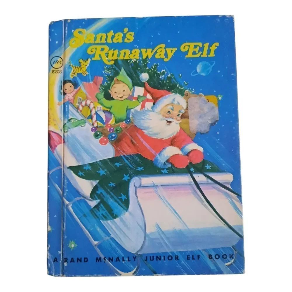 Santa's Runaway Elf Storybook - Blue Cover